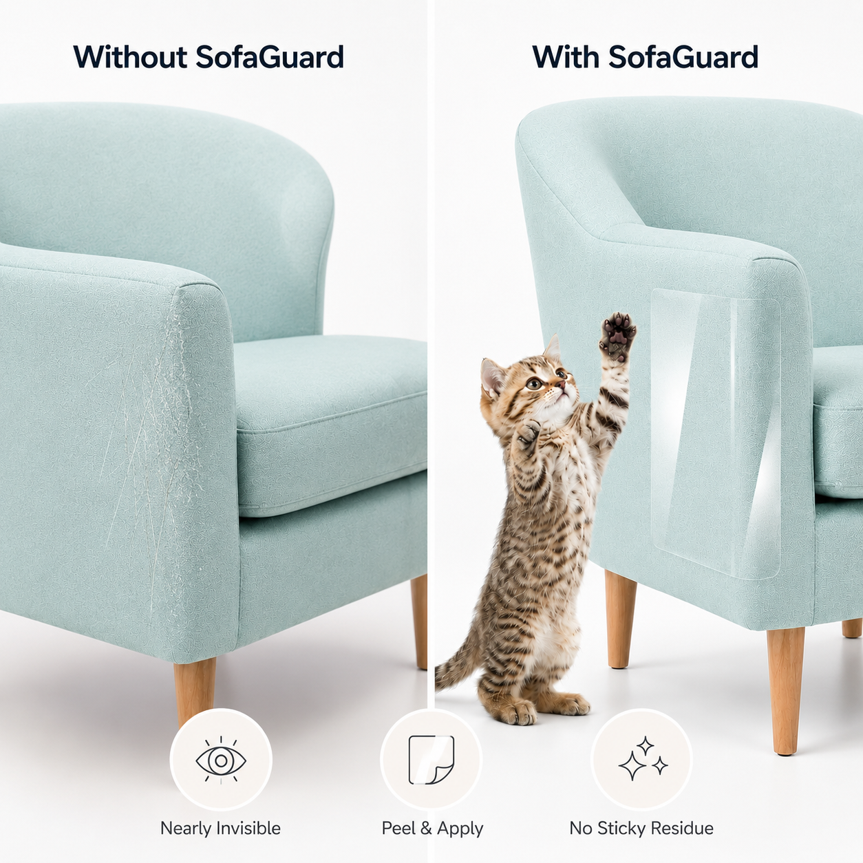 SofaGuard Clear Cat Scratch Protection Kit